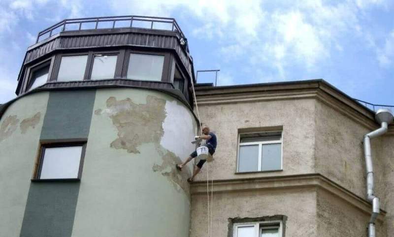 Высотный ремонт фасадов