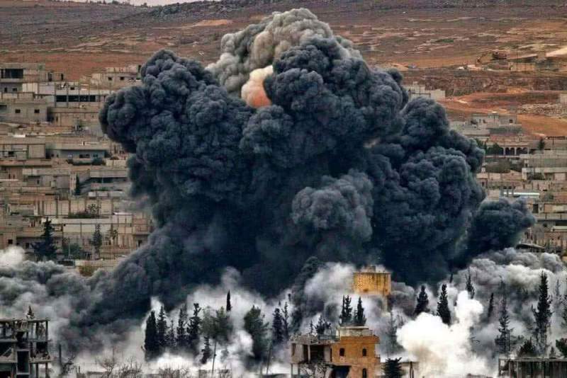 Последствия ракетного удара по Сирии