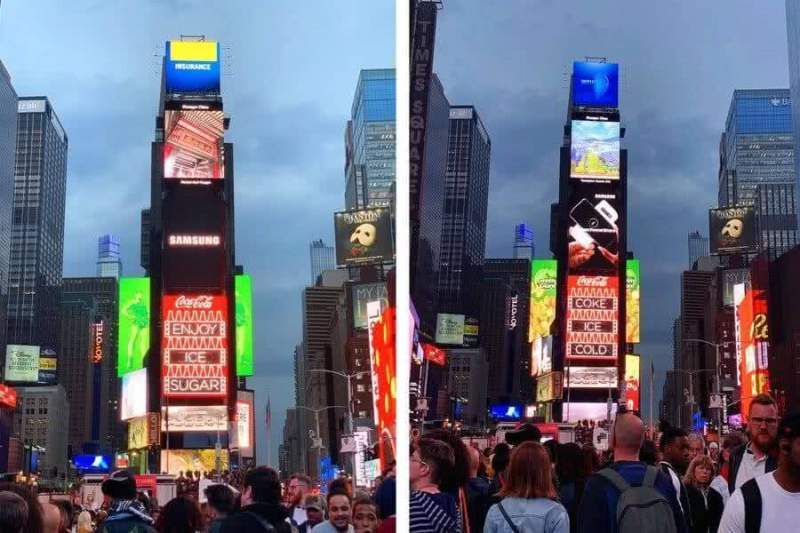 На Таймс-сквер в Нью-Йорке начались трансляции проморолика Хуанпу