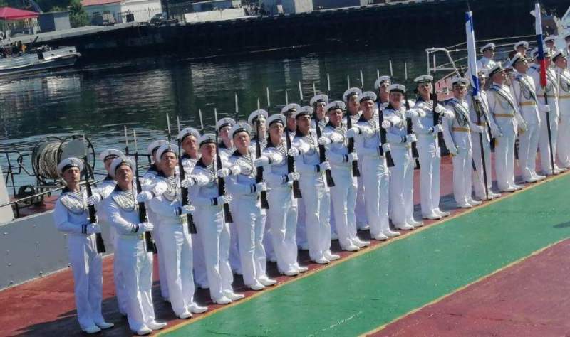 Военно-морской парад в Североморске в честь Дня ВМФ
