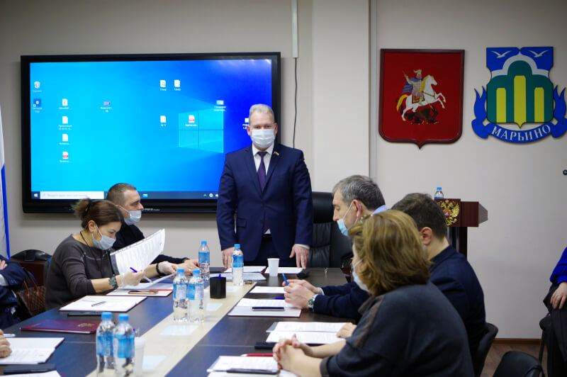 Начальник ОМВД России по району Марьино отчитался перед представителями муниципального органа по итогам деятельности за 2020 год