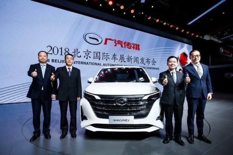 GAC Motor представляет свой минивэн GM6 на выставке Auto China 2018