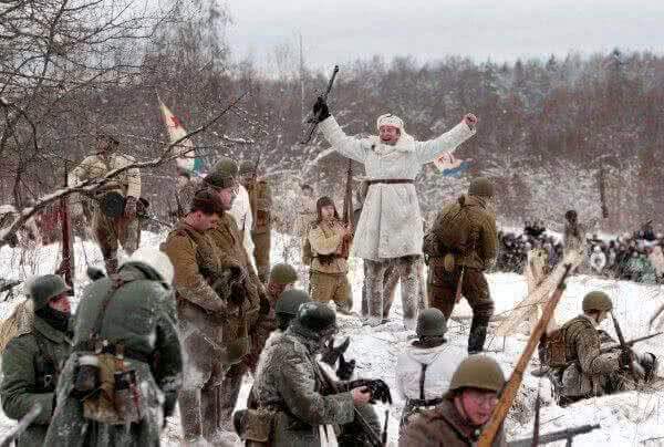 Военно-историческая реконструкция событий первой блокадной зимы