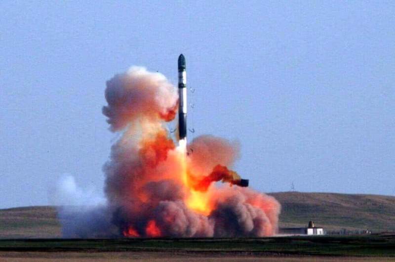 РВСН испытали межконтинентальную баллистическую ракету