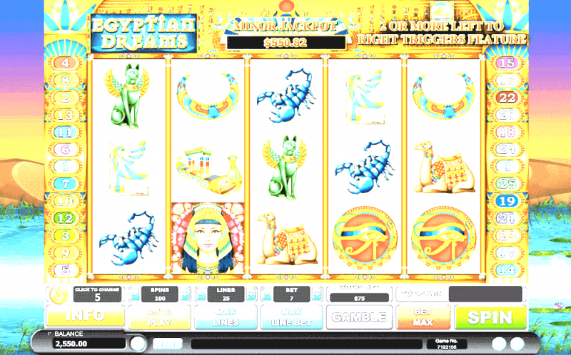 Игровой автомат Egyptian Dreams Deluxe для поклонников Древнего Египта