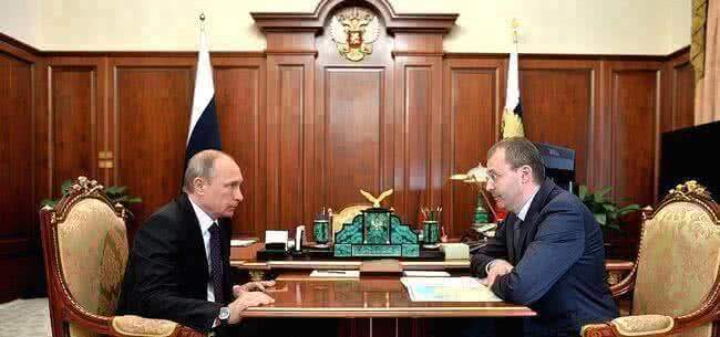 Рабочая встреча Владимира Путина с губернатором Чукотского автономного округа Романом Копиным