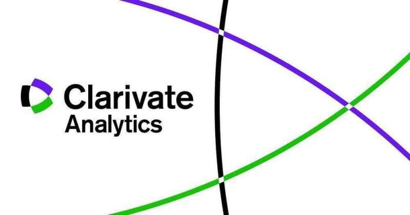 Анализ системы Web of Science обнародовала Clarivate Analytics в Nature Index