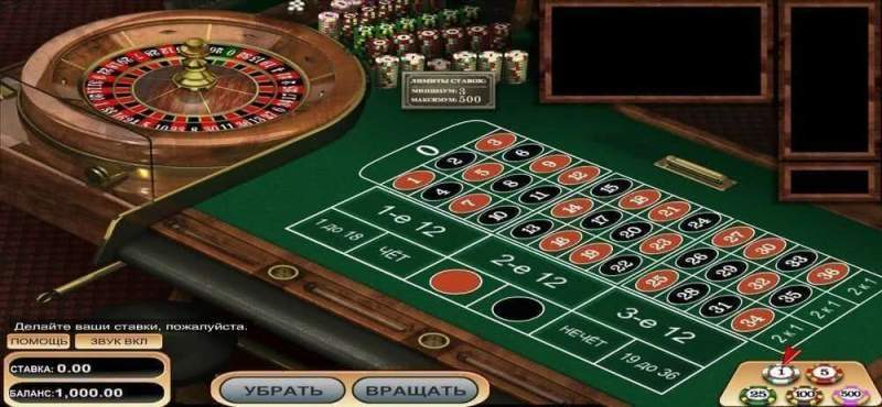 Рулетка онлайн в Адмирал казино