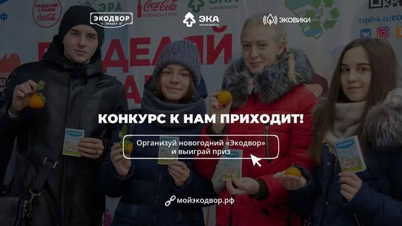 Россиян приглашают провести «Новогодний Экодвор» и выиграть призы