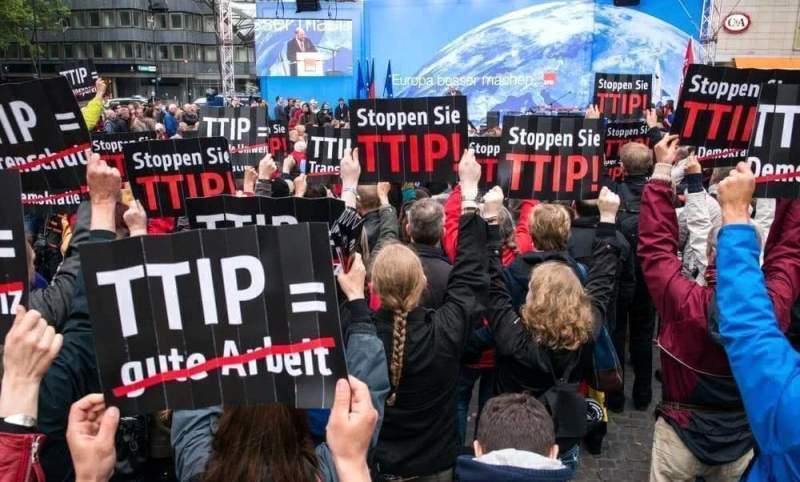 Европейцы протестуют против TTIP