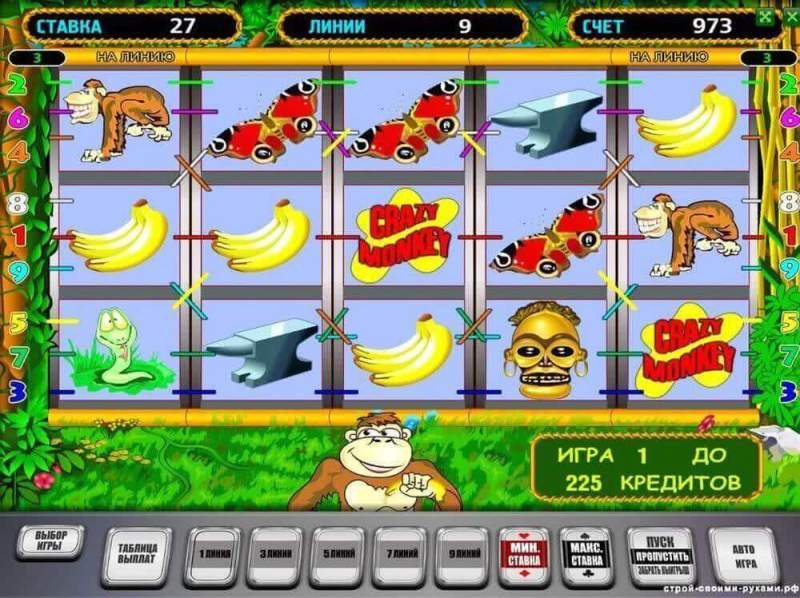 Обзор игровой слот-машины «Сумасшедшая обезьяна»
