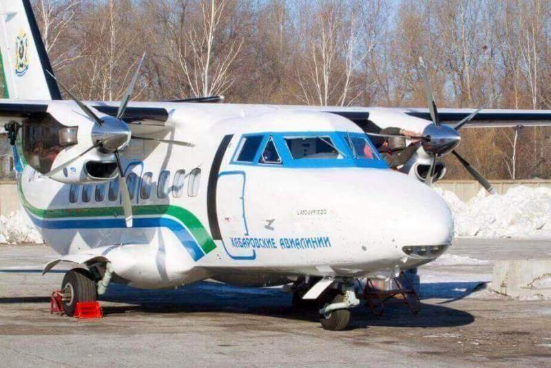 Самолет Л-410 отправился в первый технический рейс в Чегдомын Хабаровского края