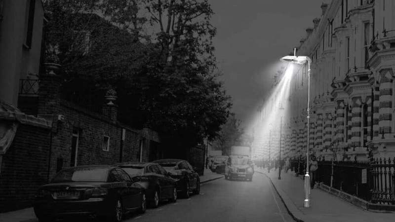 Уличный фонарь – один их элементов города будущего