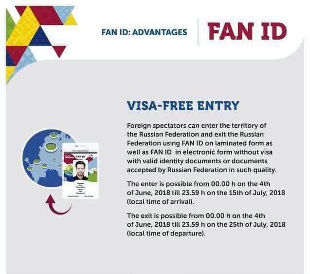 Минкомсвязь дал разъяснения о действии FAN ID для иностранных болельщиков ЧМ-2018 по футболу