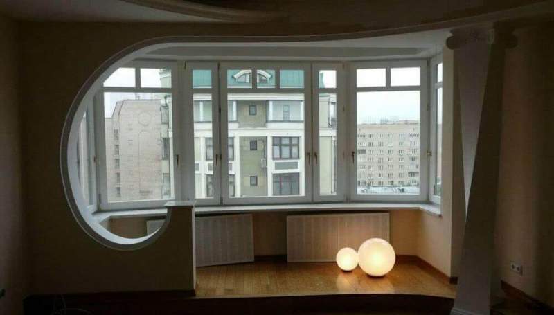 Совмещение балкона с жилой комнатой