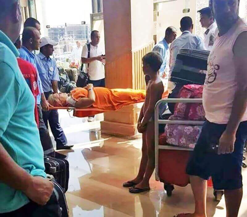 Злоумышленник с ножом напал на туристов в одном из отелей Египта