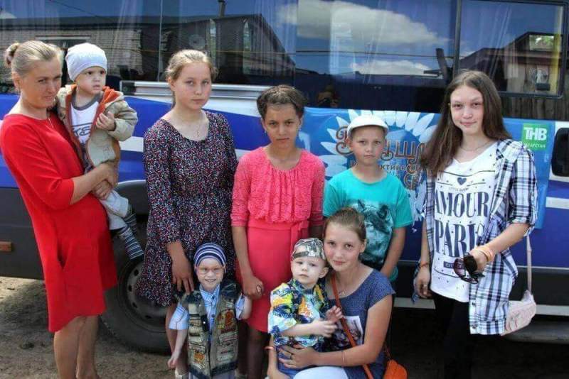 Многодетная семья Шигаповых провела с ТНВ «самый веселый выходной»