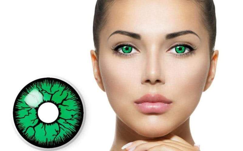 Зеленые контактные линзы