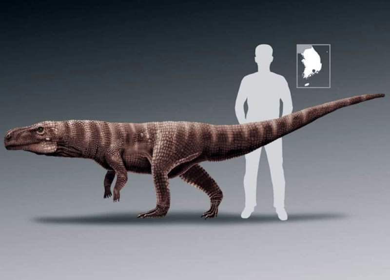Палеонтологи нашли следы древнейшего крокодила, передвигавшегося на двух ногах