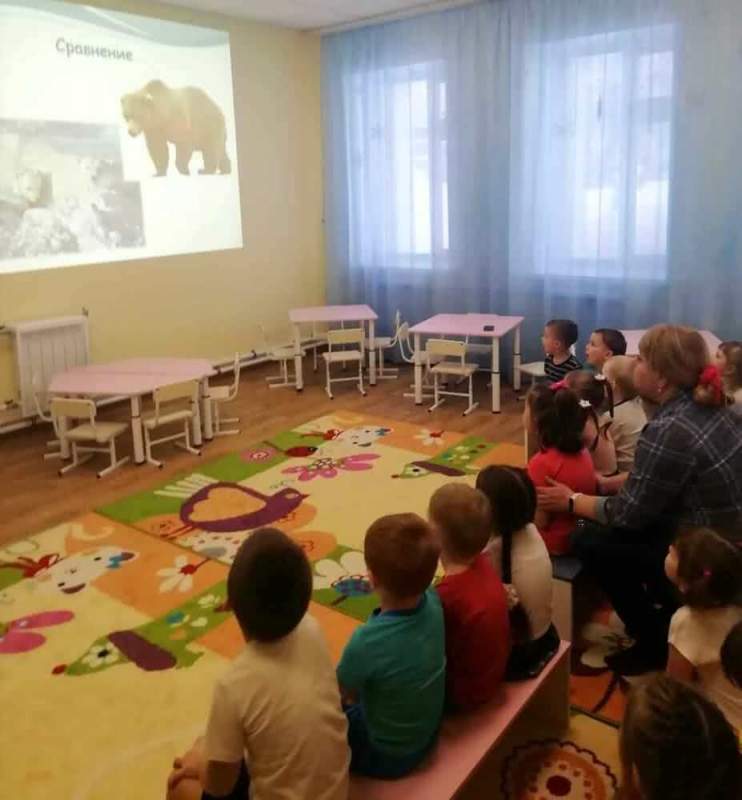 В Кузбассе провели экологическую игры для малышей "Бурый медведь и белый - братья навеки!"