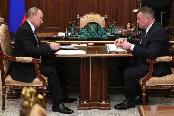 Президент Владимир Путин провел встречу с губернатором Тамбовской области