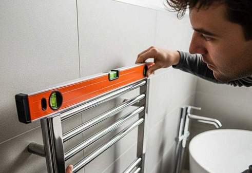 Как установить водяной полотенцесушитель своими руками и не допустить ошибок