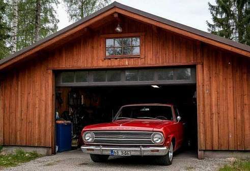 Шведский металлический гараж